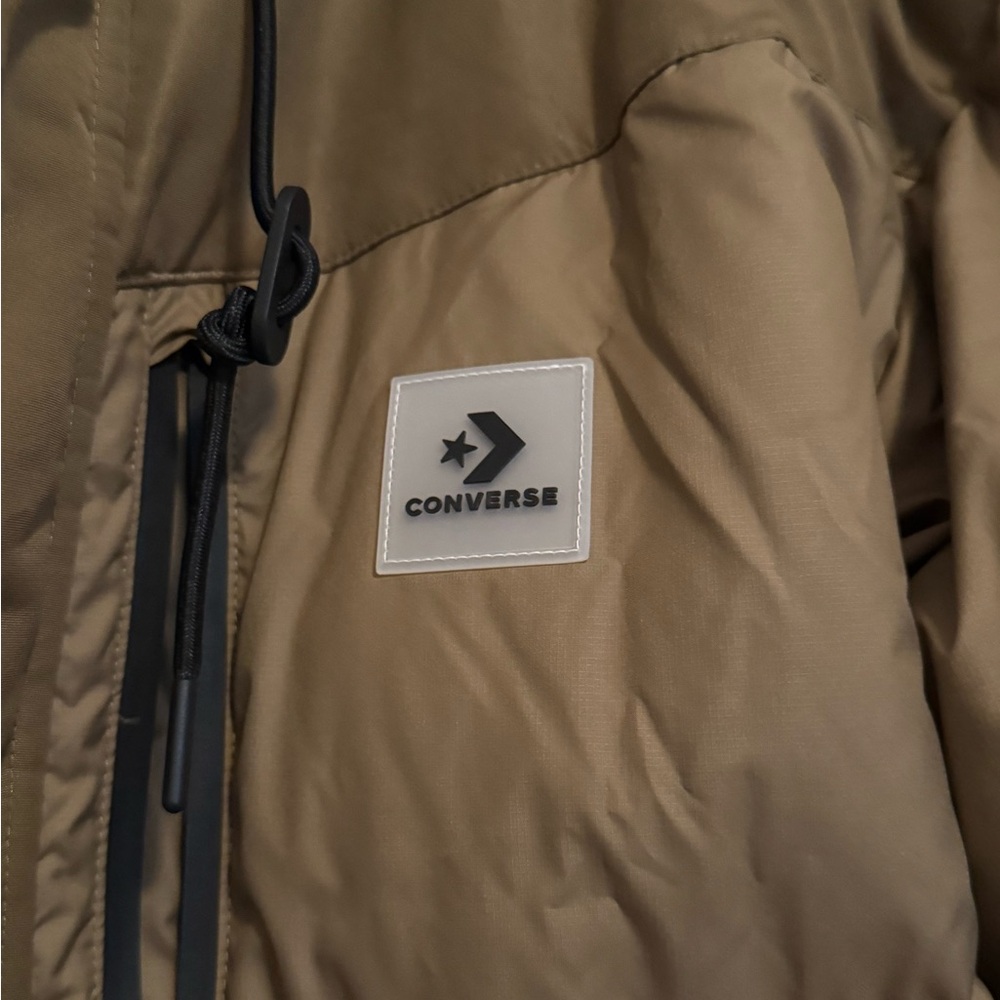 Brand New Converse Hooded Long Puffer Jacket Size M NWOT - Picture 6 of 9